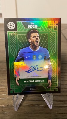 2022-23 TOPPS DECO MASON MOUNT AUTO GREEN 34/99 CHELSEA