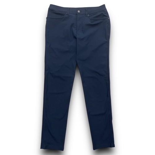 LULULEMON MEN’S ABC SLIM FIT PANT SIZE 31 WARPSTREME 30” INSEAM NAVY M5AD9S