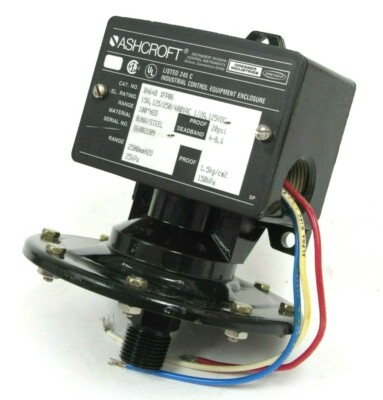 #ad #ad NEW ASHCROFT B464B PRESSURE SWITCH 15A 125 250 480VAC B464B XFP06 $220.00
