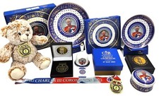 King Charles III Coronation Gift & Souvenir Mug Plate Bag Bell Medal Decorations