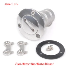 38MM 1.5" Boat Fuel Deck Filler For Marine 316 Stainless Steel key Flush Mount