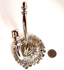 Pottery Barn ~ SCROLL SINGLE HOOK, Pewter ~ N...