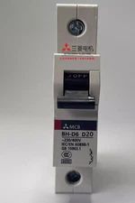 Mitsubishi Miniature Circuit Breaker BH-D6 1P D20