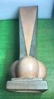 ANTIQUE Roseville ART Pottery 1924 FUTURA Brown Four Ball Vase #393-12