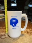 New York Giants NFL Vintage Milk Glass Stein Mug 12oz 1960's 70's Beer Coffee