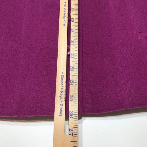 Spense Jacket Womens Size XL Purple Button Front w/ Fabric Flower Embellishment - Picture 11 of 12
