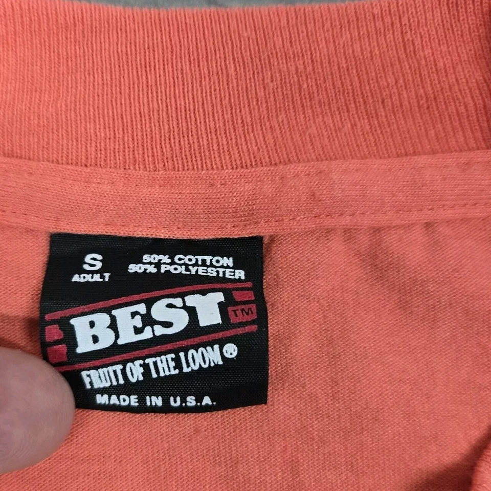 Футболка женская Olympic Spirit размер S оранжевая винтажная Fruit Of The Loom лучшая сделано в США - Изображение 3 из 4