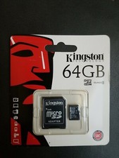 2 64Gb MicroSDHC Class10 Flash Memory Card With Adapter