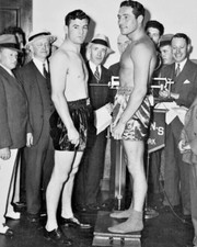 1935 Boxers Max Baer Vs James Braddock 8x10 Photo Heavyweight Weigh-in Print