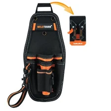 MELOTOUGH Small Tool Pouch with Quick Release Belt ClipTool Belt Pouch with E...