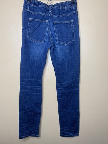 Gap Kids Girs Size XL Pants Denim slim Blue Stetch Elastic Waist Drawstring - Picture 15 of 20