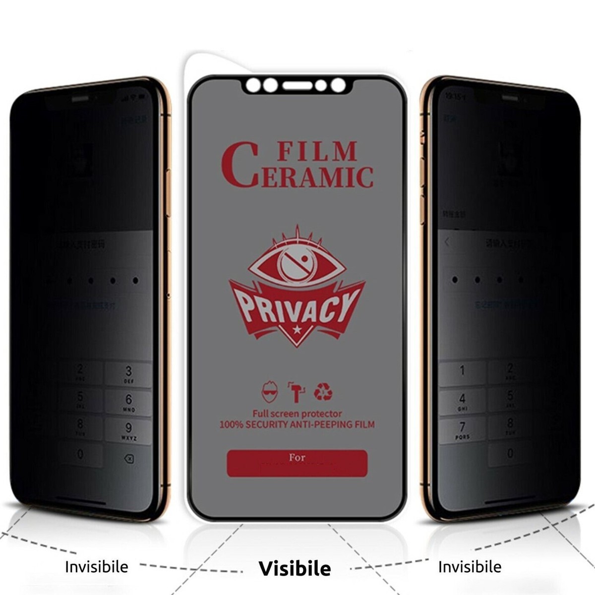 Jaavkkma 1 Pezzo Privacy Pellicola Protettiva Per Realme C55 - Foto 8