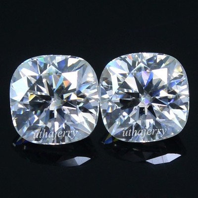 1.02 Ct DE Color VVS1 Certified 4.50 MM Cushion Pair White Lab Grown Diamond #UI