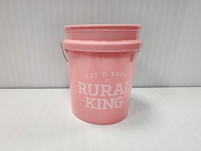 #ad #ad Rural King Pink Mini Bucket 4quot; Tall HTF Fast Shipping $8.99