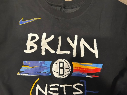Preowned Nike NBA Brooklyn Nets Black City Edition XL Dri Fit