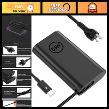 65W USB-C Laptop Charger for Dell Latitude XPS Chromebook - Type C Power Cord