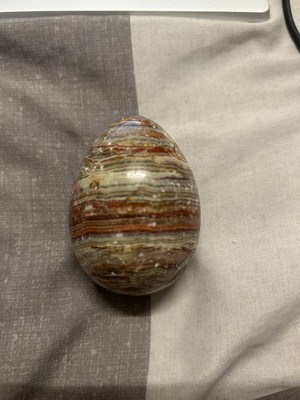 Stone egg Orange Italy & onyx