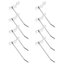 20 Pcs Grid Wall Hangers Panel Wall Wire Hooks Slatwall Hooks Hair Rack