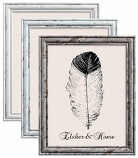 11 x 14 Picture Frame Set of 3, Rustic Farmhouse Distressed Retro Style Photo...