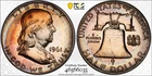 PR65 1961 50C Franklin Silver Half Dollar Proof, PCGS- Rainbow Toned PLEASE READ