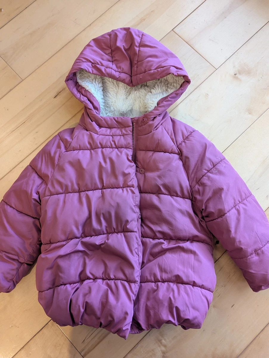 2-3 years girls winter jacket coat pink