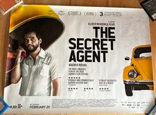The Secret Agent UK quad cinema poster (2026, Wagner Moura Oscar nominated film)