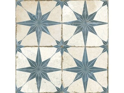 FS Star Bodenfliese marokkanisch blau Muster 45x45cm ZWEI FLIESEN und PORTOFREI