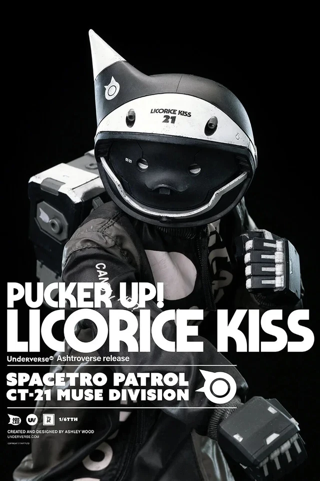 Underverse 1/6 Spacetro Patrol CT-21 Regaliz Beso Gato Negro Astronauta AF SIN USAR, EN CAJA Foto 2 de 4