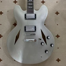 Limited-time offer: Silver powder DG-335 Electric Guitar - Semi-hollow body