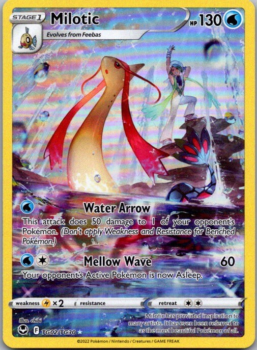 Milotic TG02/TG30 Holo Silver Tempest Trainer Gallery Pokemon NM