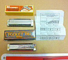 TWO HARMONICAS, WITH BOXES AND INSTRUCTION SHEET