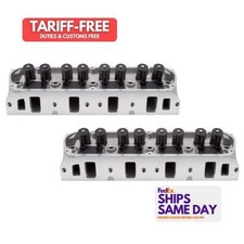 Edelbrock 5025 2 Pack Natural Aluminum Sbf E-street Cylinder Heads - 60cc 2.02 Edelbrock 5025 2 Pack Natural Aluminum Sbf E-street Cylinder Heads - 60cc 2.02