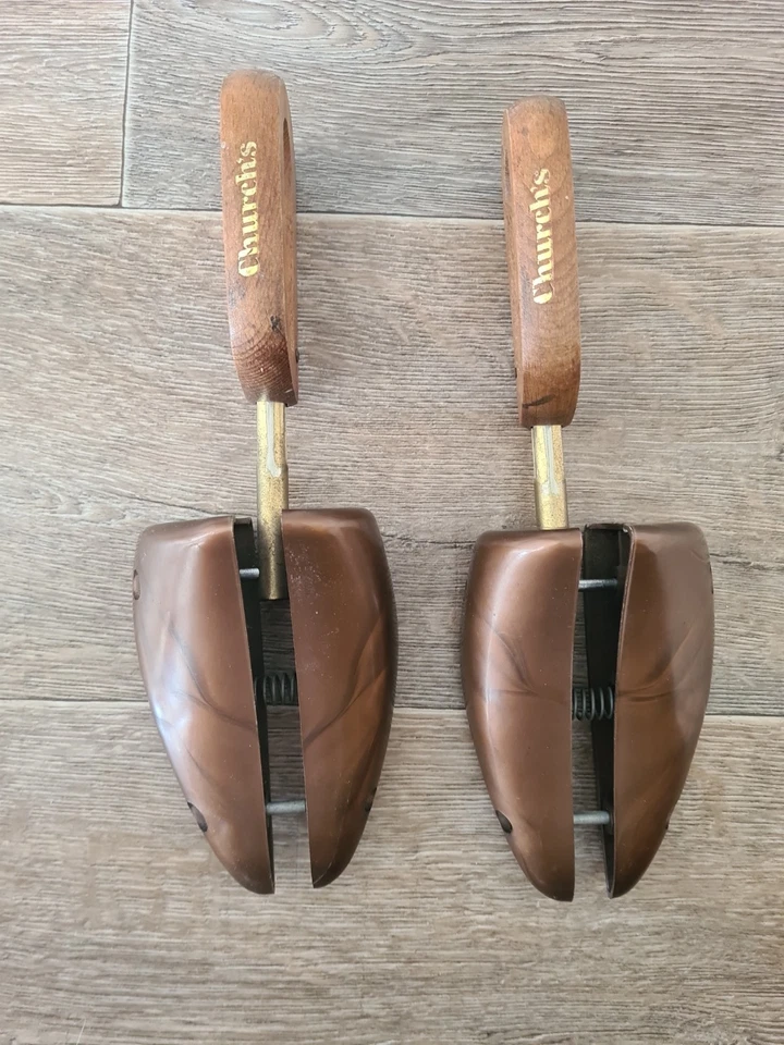 Vintage Herren Holz und Kunststoff Schuhspanner von Church's Medium - Bild 1 von 4
