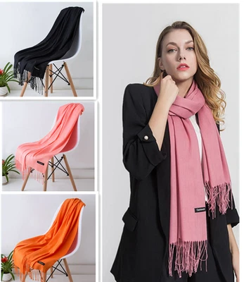 Pure Cashmere Scarf Women Ladies Winter Warm Long Soft Wool Shawl Wrap Knit UK