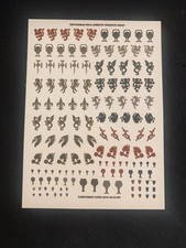 Warhammer Fantasy Grail Knights Transfer Sheet Bretonnian Rare 1992 OOP Reprint