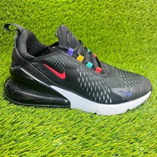 Scarpe da corsa sportive Nike Air Max 270 Game Change da ragazzo taglia 5Y nere sneakers