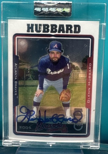 2005 Topps Retired Signature Glenn Hubbard #TA-GH Autograph - Picture 1 of 2