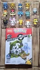 Pokemon LOT Sealed Mega Construx With Mini Funko Pop Figures