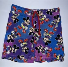 Vintage Mickey Mouse Toddlers Swim trunks Size 2t Walt Disney 90s Retro Glasses