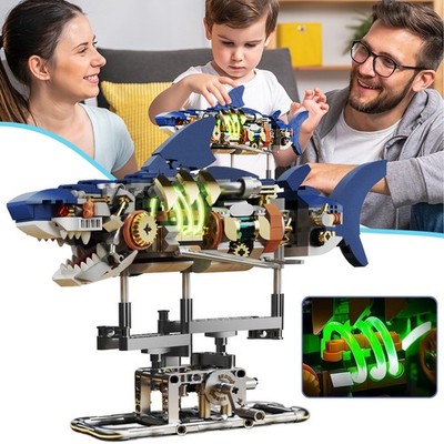 Hai Baustein Spielzeug Hai Spielzeug Technik Hai klemmbausteine mit Ständer