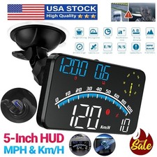 Digital Gps Head Up Display Speedometer Universal Hud Car Mph Overspeed Alarm