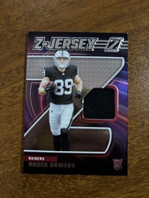  2024 Panini Zenith Z-Jersey Patch Insert RC #ZJ5 BROCK BOWERS Rookie Raiders