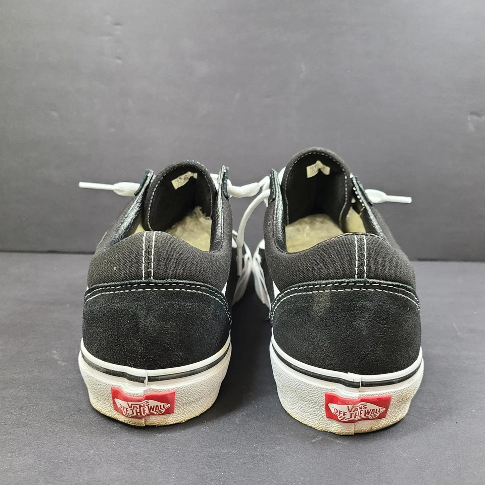 Zapato Deportivo Vans Old Skool Unisex Parte Superior Baja Con Cordones Gamuza Negro Talla M 9.5 / W 11 Foto 4 de 4