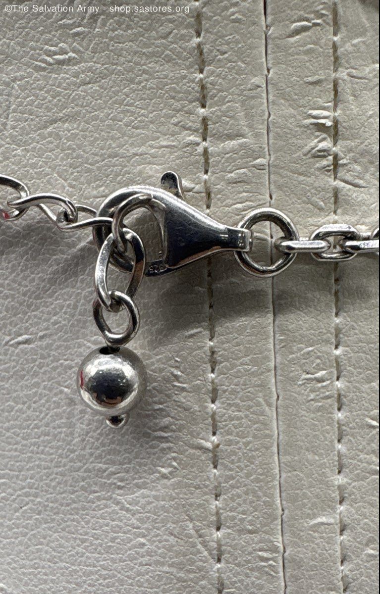 925 Sterling Silver Abstract Rectangular Pendant … - image 5