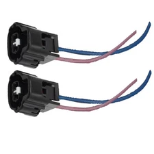 2Pcs 90980-11162 Solenoid Valve Connector Pigtail Wiring For TOYOTA LEXUS 2Pin