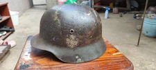 A German M40 soldier's helmet from World War II.