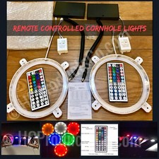 Remote Control Cornhole Lights with 20 Color and Motion Options