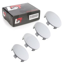 4X Coprimozzo Coprimozzo Nabe Copertura Ø 60Mm Grigio Per JAGUAR