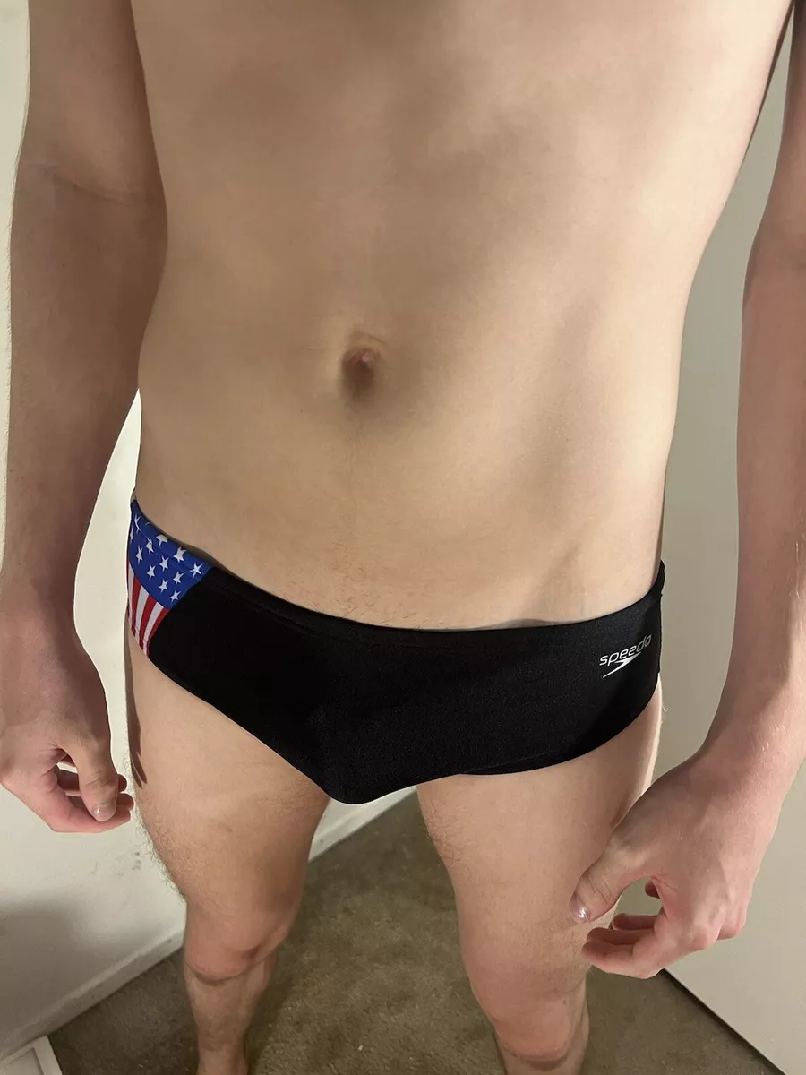 Size USA flag Swimsuit Brief Trunks swimming Swim Team Boys Mens | eBay