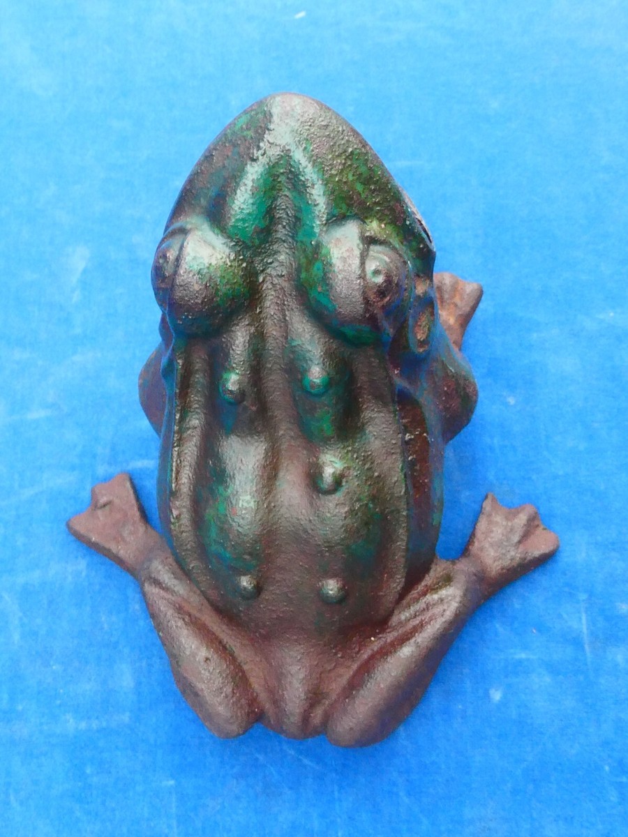 Jeu D'adresse Ancien Grenouille - Frog Skill Game - Fonte De Fer - Rare